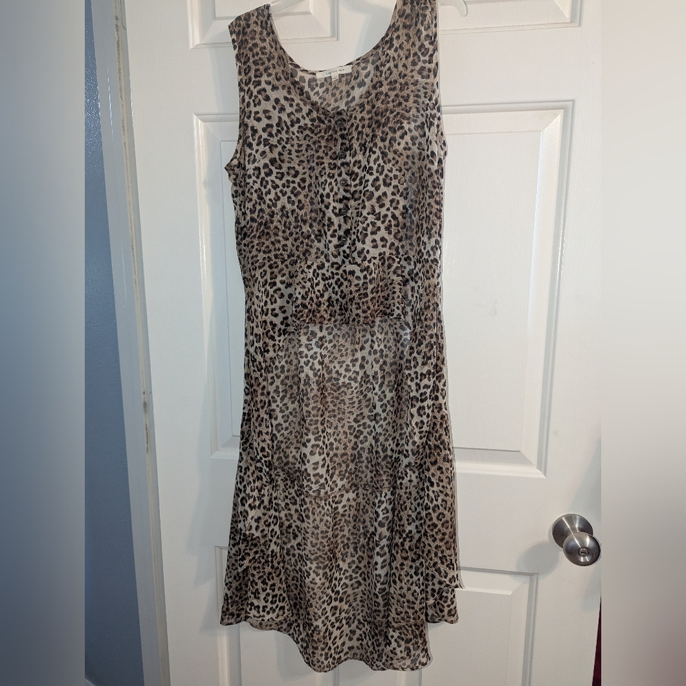 Leopard Print Sleeveless Dress